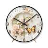 French-Style Butterfly Nordic Clock, High-Value Art Painting, Silent Bedroom and Living Room Creative Home Desk Clock, Quartz Clock