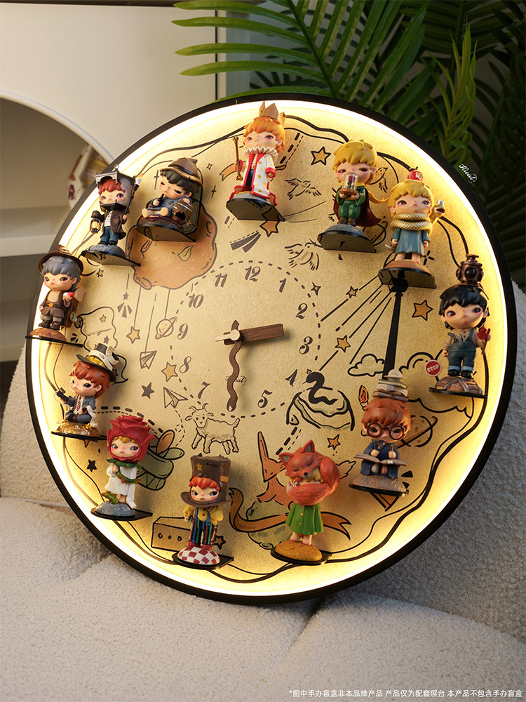 Hicat Ono Series Blind Box DIY Display Stand Wall Clock Cartoon Simple Silent Wall Decoration Clock