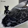 Bape Black Camouflage Wall Clock Trendy Brand Internet-Famous Clock Simple Home Decoration Painting Living Room Bedroom Silent Wall Clock