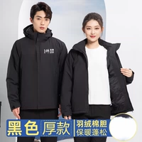 Черный съёмный вкладыш с пухом