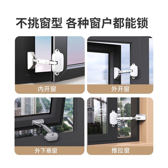 ລັອກປ່ອງຢ້ຽມຂອງເດັກນ້ອຍ ການປົກປ້ອງສູງ ການປົກປ້ອງເດັກນ້ອຍ ຕ້ານການຕົກ ປອມເດັກນ້ອຍ anti-push window limiter retainer lock