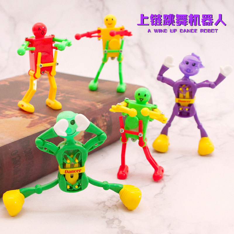 Dance Dancing Robot Fun Expression Pack Twist Waist Fork Creativity Clockwork Robot Children Puzzle Toy Ground Stall-Taobao