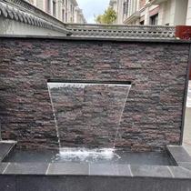 Stainless steel waterfall outlet courtyard garden villa landscape fish pond flowing water wall rockery overlapping water falling water curtain mouth