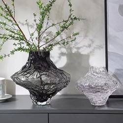 Scandinavian Valley Glass Vase Denmark Canyon Living Room Transparent Flower Arrange Water Accessible Luxury High-end Creative Art Ornaments
