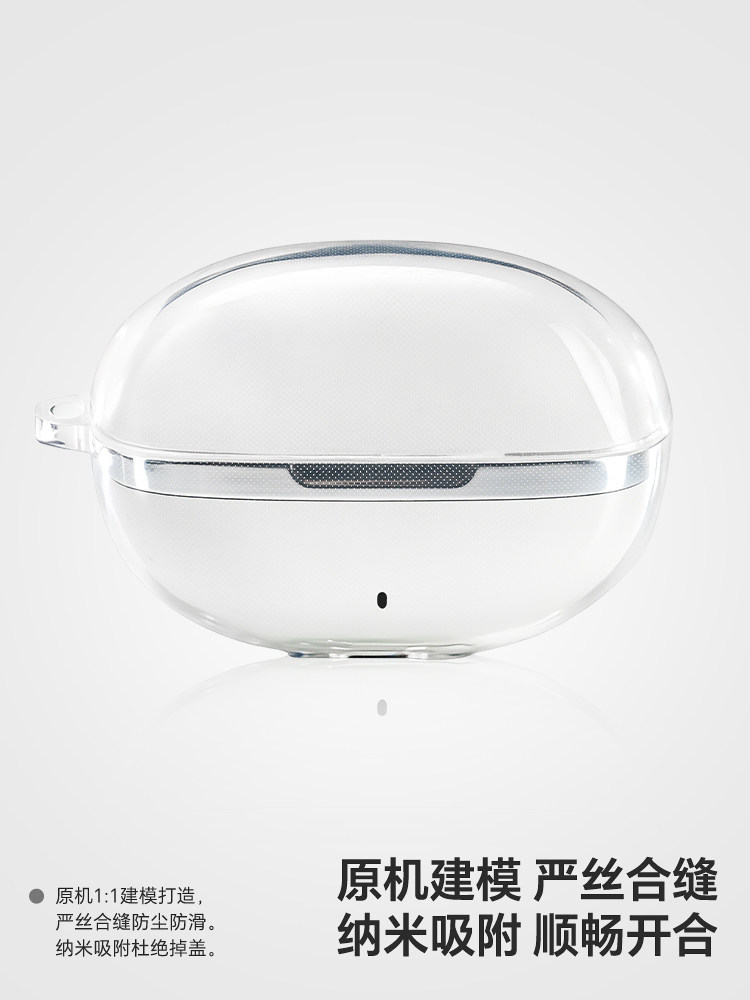 Polaris Transparent Protective Case Bluetooth Earphone Case Charging Case Silicone Soft Case Full Coverage Anti-Fall