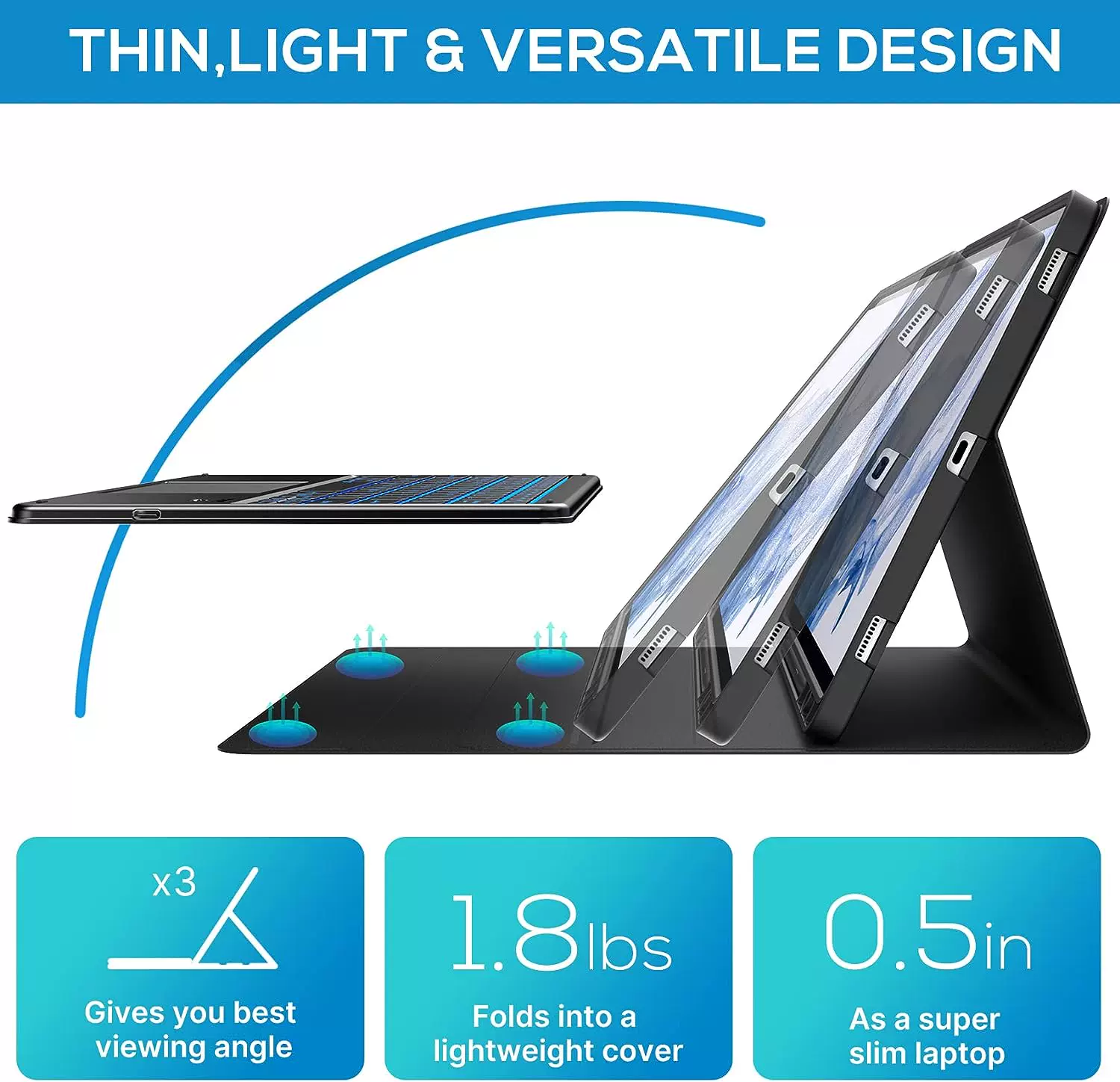 Кейс-клавиатура для Galaxy Tab S9 S8 S7 11.0 S6 Lite Tab A8 1