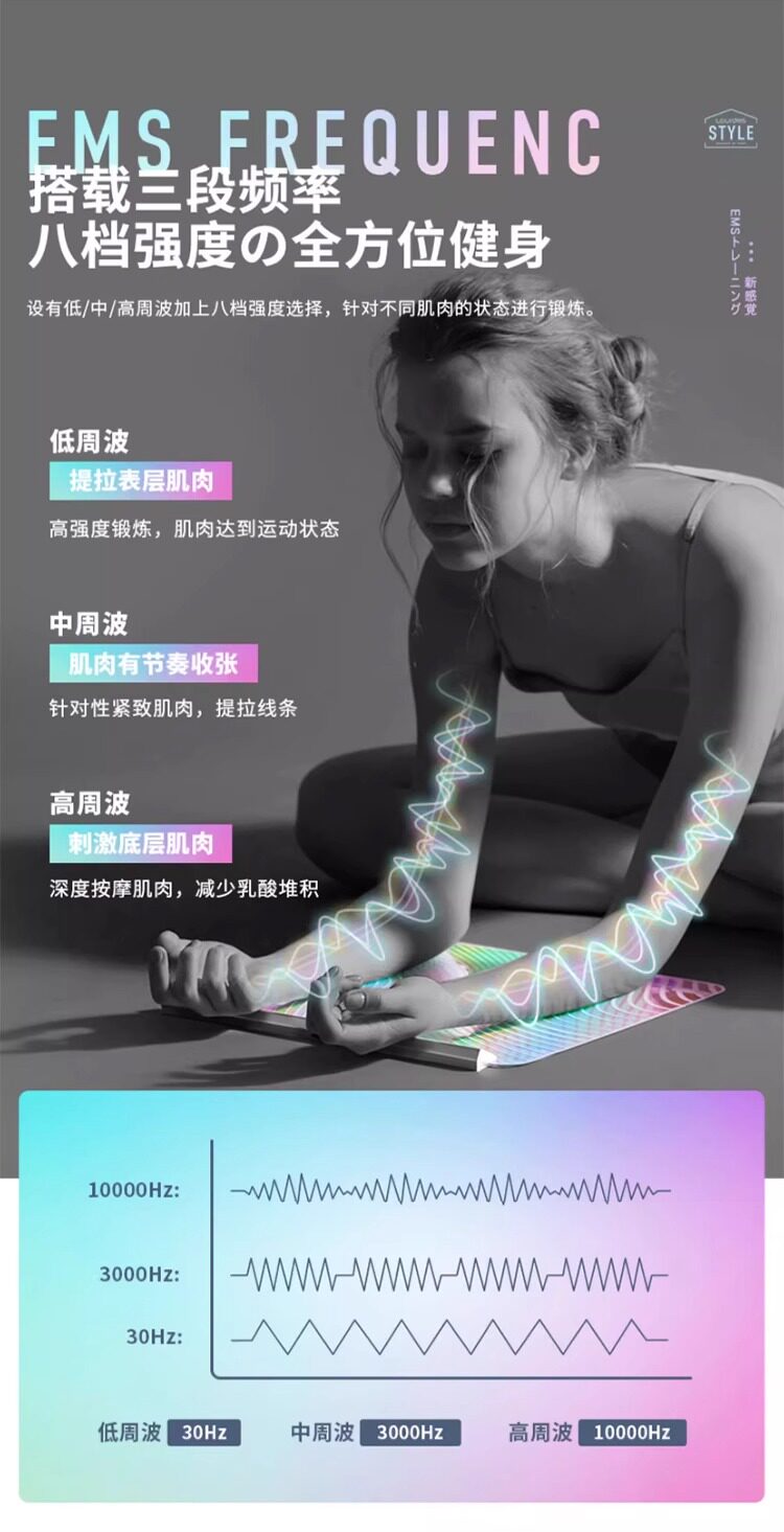 ems微电流穿戴健身仪 ems微电流美腿垫健身仪减肥腿垫瘦腿足底脚垫oave瘦身神器黑科技 OTHER