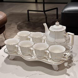 Housewarming New House Cup Suit For Home living room hospitality a complete set of cups drinking cup ceramic tea cup tea set gift box