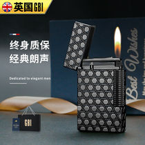 GBI lighter brass upscale business mens retro side pulley inflatable lighter Fathers Day to send daddy one