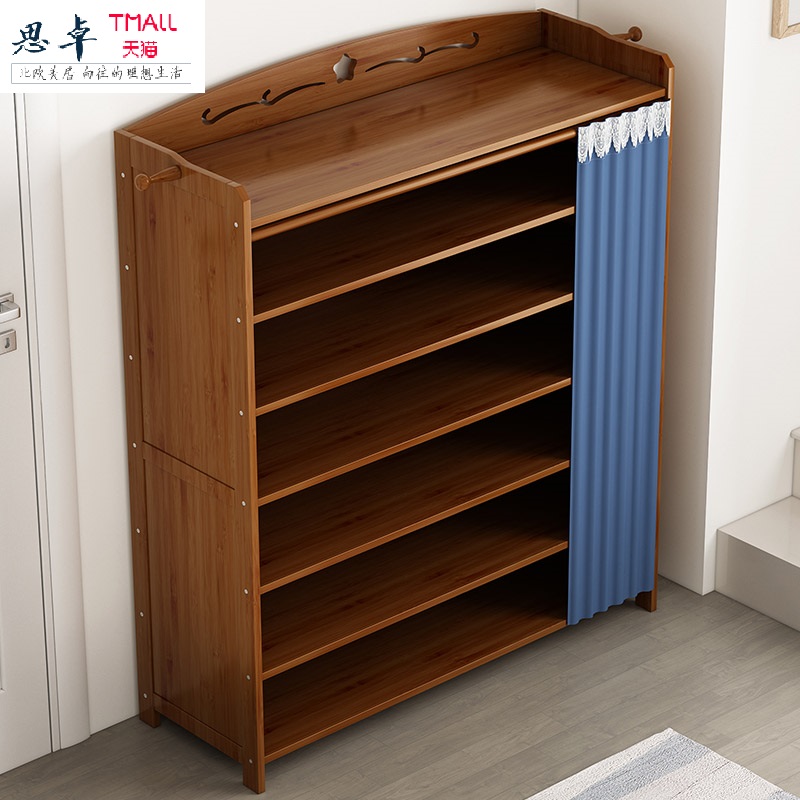 Shoe cabinet Thin door shoe cabinet Outdoor aisle Elevator door Small shoe cabinet Narrow door New Chinese shoe cabinet fabric door
