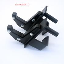 Squat rack barbell hook J-shaped hook with roller weightlifting bench press safety hook commercial Olympic bar placement rack manufacturer