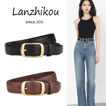 Japan FC belt womens genuine leather versatile new belt womens pin buckle fashion decorative jeans with cowhide simple