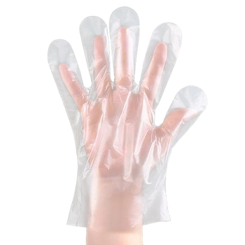 Thickened Disposable Gloves for Catering, Hairdressing, Food, Eating Lobster, Transparent Plastic Pe Film Gloves, Transparent