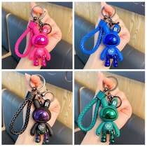 Cartoon cool electric rabbit key chain pendant cartoon coupl