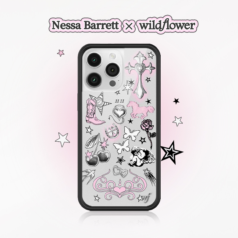 NESSA BARRETT X Wildflower joint mobile phone case is