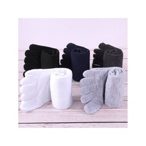 Mens five-toe socks mid-calf four-season toe socks deodorant sweat-absorbent breathable five-toe split toe socks sports socks