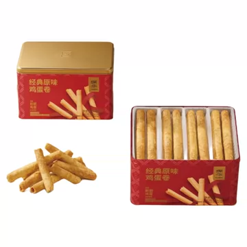 锦华经典原味鸡蛋卷-铁罐539克