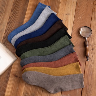 【签到！】秋冬男女加绒加厚毛圈袜7双