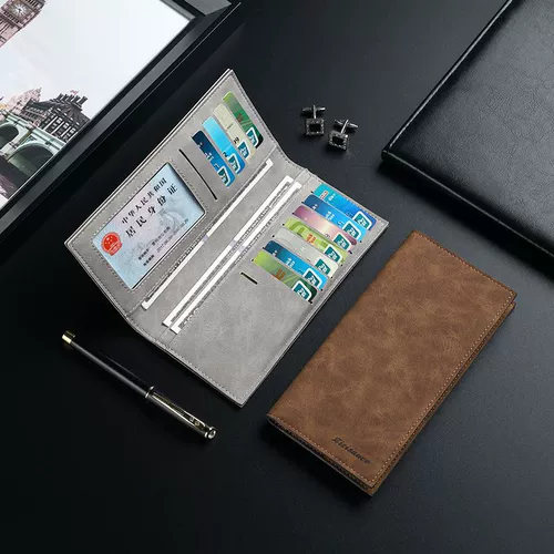 Длинный ультратонкий бумажник, картхолдер для отдыха, ретро кошелек, японские и корейские