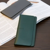 Ультратонкий длинный бумажник, сумка через плечо, кожаный картхолдер, популярно в интернете, городской стиль, из натуральной кожи