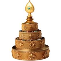 Hot-selling medium-pure copper manza plate upgraded bead edge college design eight c auspicious mancha luofu for repair mancha