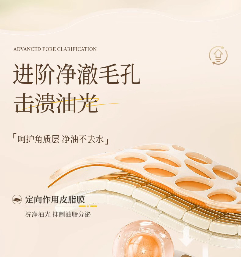 倾颜 美国  硫磺洗面奶 深层清洁去黑头祛痘粉刺清爽控油保湿 100g/支