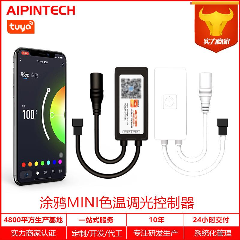 USB涂鸦智能LEDWIFI控制器迷你简易双路色温灯带控制器工厂直发