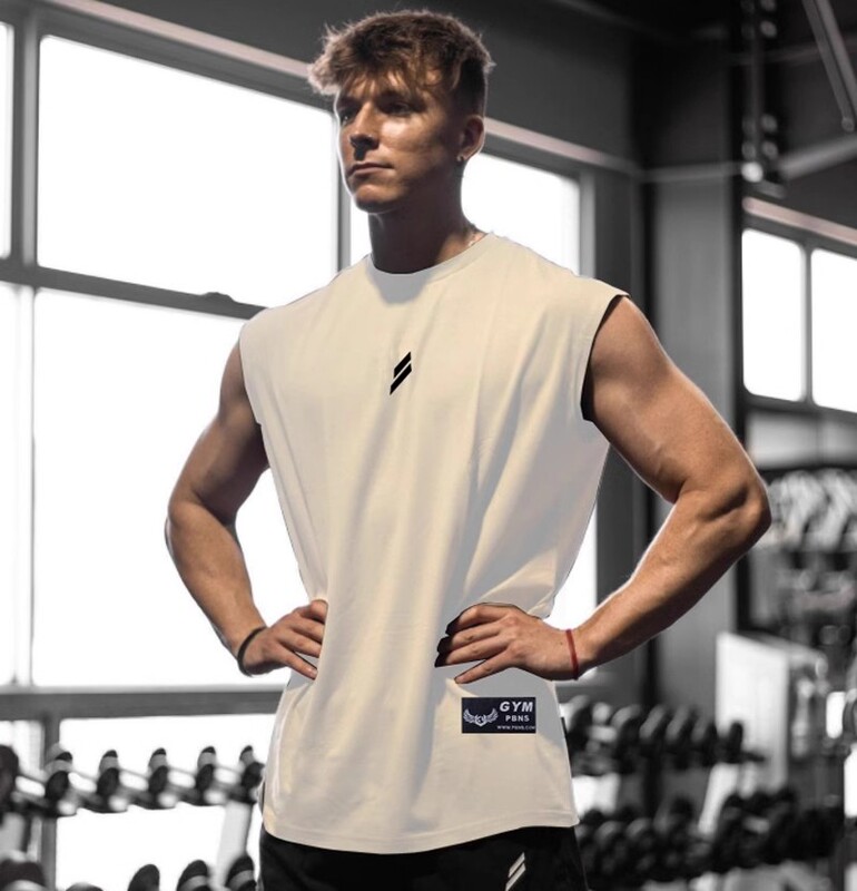 150kg Plus Size Fitness Sports Vest for Men, Breathable Running Loose Training Sleeveless Quick-Drying Vest Short Sleeve2