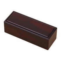 Solid wood long strip seal box mahogany calligraphy and painting seal storage box seal seal official seal private seal storage box