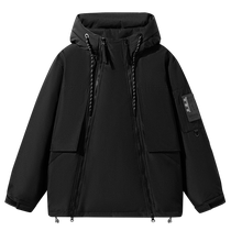 Duck Duck Couple Style Down Jacket Womens Winter Outdoor Workwear Hooded Mens and Womens Trendy Warm Casual Jacket for Women