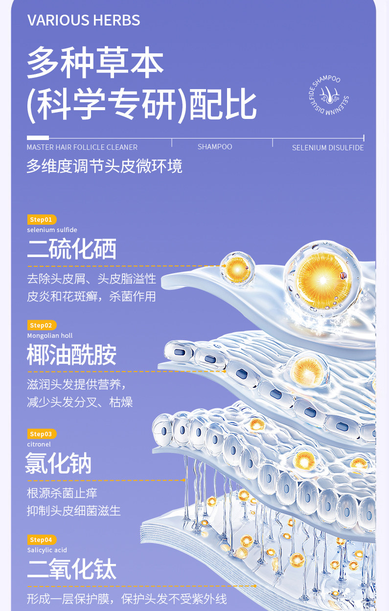 安享好物 安享B级洗发水-植蔻兰二硫化硒洗发水  