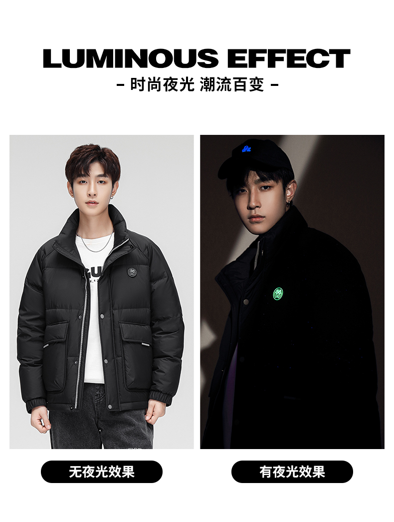 罗蒙 23年冬季新款 运动工装风 男式加厚立领羽绒服 天猫优惠券折后￥199包邮（￥499-300）3色可选