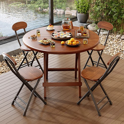 Foldable Table Dining Table For Home Dining Table Outdoor Portable Stall Table Can Receive Simple Small Apartment Dining Table and Chair