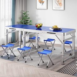 Outdoor Folding Table Dining Table For Home Portable Small Apartment Liftable Camping Picnic Stall Stall Storage Night Market