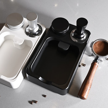 Coffee Multifunctional Knock Box, Italian-Style Storage Tool, Handle Stand, Tamper, Powder Spreader, Integrated Storage Base