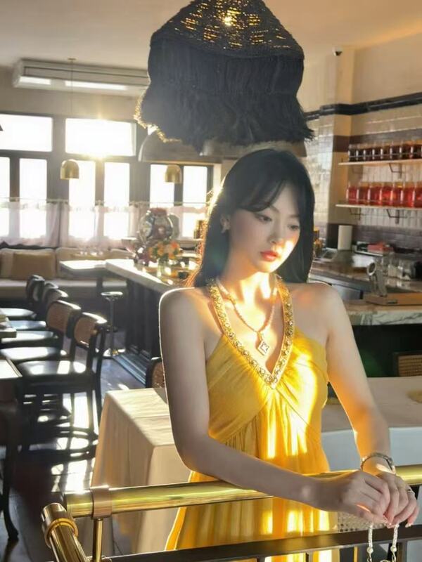 Lulujiang Nn~Madeline C5Lyq1207A Dress with a Pre-Fashionable, Elegant, and Niche Design for Socialites