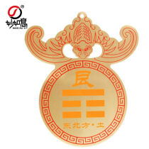 Miaoruyi copper plate painted supplementary corner card and eight trigrams house to supplement missing corner and eight trigrams home pendant bat-shaped northeast