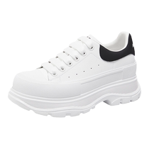 Saturday womens shoes height-increasing white shoes for women 2024 new popular McQueen thick-soled sneakers niche original shoes