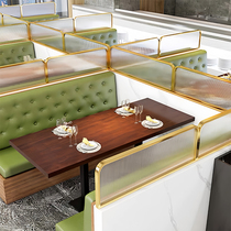 Changhong glass deck screen partition restaurant bar low wall aisle fence partition half wall blocking decoration customization