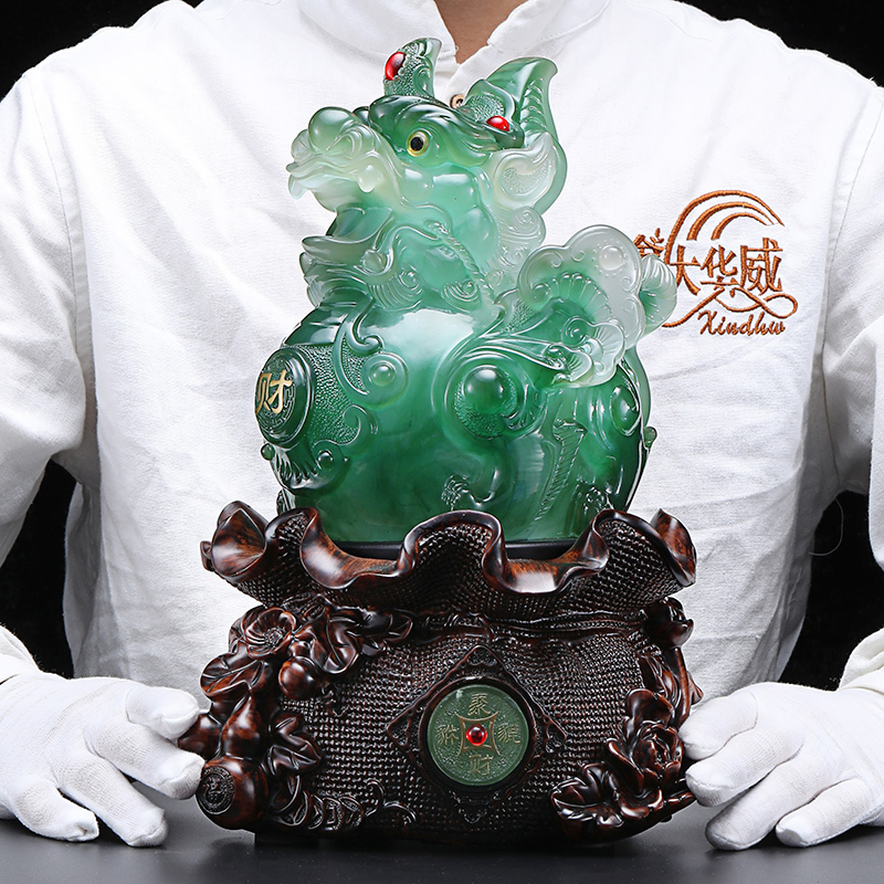 Money bag Pixiu ornaments Piqiu Jucai living room home TV wine cabinet porch decorations housewarming gifts