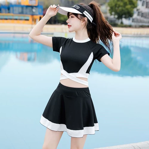 Раздельный купальник для школьников, изысканный стиль, подходит для подростков, для средней школы, 15 лет