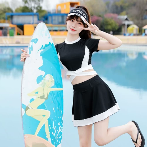 Раздельный купальник для школьников, изысканный стиль, подходит для подростков, для средней школы, 15 лет