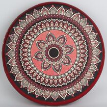 Time sheng Xinjiang Handdrum Handmade ethnic musical instrument Painted Hand Drum solid wood Bull Leather Drum Xinjiang Local Shipping E 30c