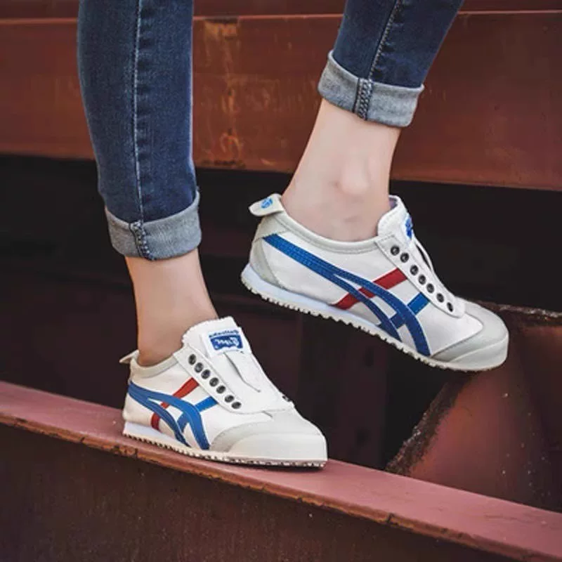 Onitsuka Tiger鬼冢虎男女鞋Mexico 66一脚蹬懒人休闲帆布鞋D3K0N