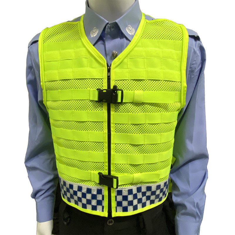 Shenzhen Reflective Clothing Manufacturer Security Patrol Traffic Subway Safety Breathable Mesh Duty Vest Reflective Vest