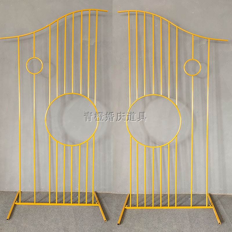 New Chinese Ming-heart wedding Iron Art Props Concentric Pendulum Pieces Chinese Wedding Arrangement Stage Background Screen-Taobao
