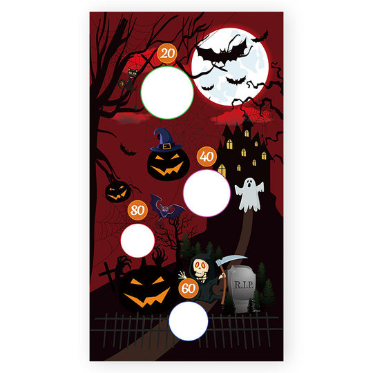 Halloween Decoration Kidsren's Sandbag Flag Game Throwing Hanging Flag Party Outdoor Scene Layout Flag Hanging Decoration Props