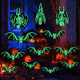 Halloween Decoration Luminous Skull Bat Hanging String Outdoor Courtyard Hanging Ornaments Party Mall Decorations Pendants