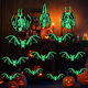 Halloween Decoration Luminous Skull Bat Hanging String Outdoor Courtyard Hanging Ornaments Party Mall Decorations Pendants