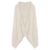 Tipsy lady warm shawl womens half velvet outer wear fashionable and high-end 2023 new winter matching